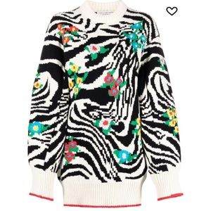 NWT $1135 Philosophy Di Lorenzo Serafini 36/XS Knit Oversized Sweater Dress